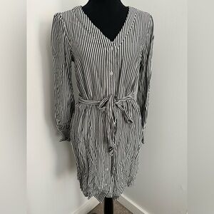 Ann Taylor Factory pinstripe shirt dress, size S